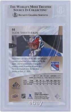 Game Used Igor Shesterkin New York Rangers Hockey Card Item#12465266 COA