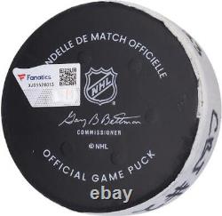 Game Used Johnny Gaudreau Blue Jackets Unsigned Puck