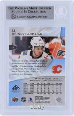 Game Used Johnny Gaudreau Flames Hockey Card Fanatics Authentic COA