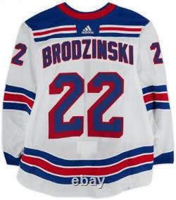 Game Used Jonny Brodzinski New York Rangers Jersey Item#13510723 COA