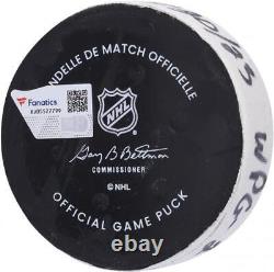 Game Used Kyle Connor Winnipeg Jets Unsigned Puck Item#12661410 COA