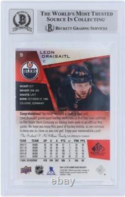 Game Used Leon Draisaitl Oilers Hockey Card Fanatics Authentic COA Item#13265550