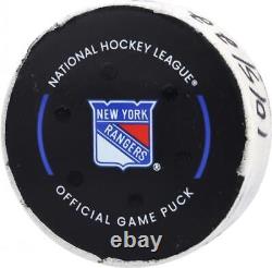 Game Used Mika Zibanejad New York Rangers Unsigned Puck