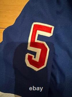 Game Used New York Rangers Dan Girardi Jersey 2015-2016 Season Set #3 Home Blue