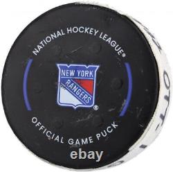 Game Used New York Rangers Unsigned Puck