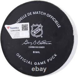 Game Used Travis Konecny Flyers Unsigned Puck Item#13454660 COA