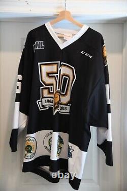 Game Worn London Knights Max Domi Autographed 50th Anniversary Season Jersey