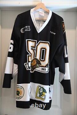 Game Worn London Knights Max Domi Autographed 50th Anniversary Season Jersey