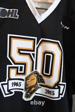 Game Worn London Knights Max Domi Autographed 50th Anniversary Season Jersey