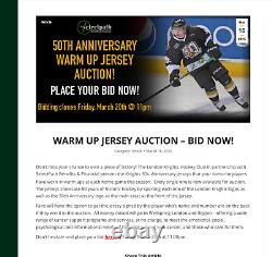 Game Worn London Knights Max Domi Autographed 50th Anniversary Season Jersey