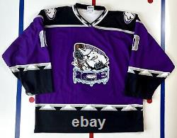 Game Worn Used Indianapolis Ice CHL Hockey Jersey Alternate OT Sports 2000-2001