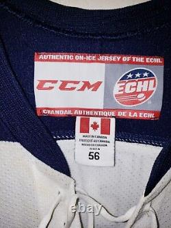 Greenville Road Warriors Kyle Jean Autographed Game Worn Jersey ECHL Hockey