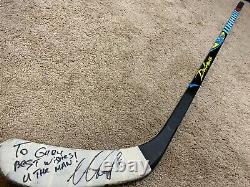 ILYA KOVALCHUK 09'10 Signed New Jersey Devils NHL Game Used Hockey Stick COA