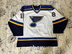 Igor Valeev Game Used Worn St Louis Blues White Jersey