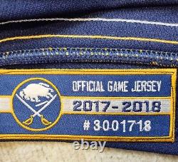 Jack Eichel 2017-18 Buffalo Sabres Game Used Issued Jersey Vegas Golden Knights