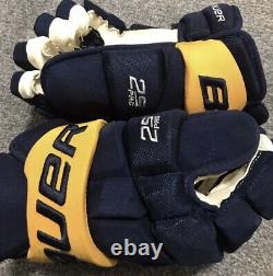 Jack Eichel Game Used Bauer Buffalo Sabres Hockey Glove VGK/Vegas Golden Knights