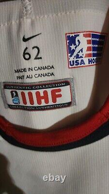 James van Riemsdyk 2011 Team USA IIHF Men's World Champ Game Worn LOA Jersey