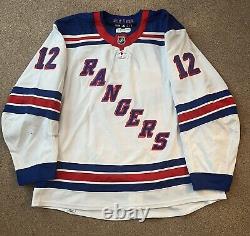 Julien Gauthier 2022-23 Game Worn Used New York Rangers Hockey Jersey Fanatics