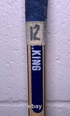 Kris King signed autographed game used hockey stick 17425