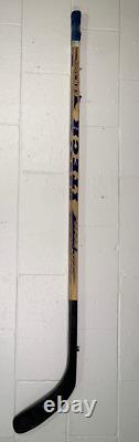 Kris King signed autographed game used hockey stick 17425