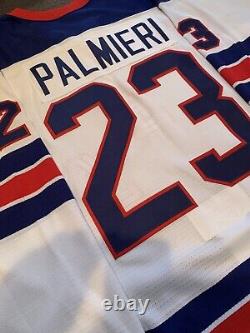 Kyle Palmieri Game-Worn/Used 2011 WJC USA Hockey 1960s Throwback Jersey MeiGray