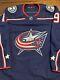 Liam Foudy Adidas Game Issue Home Columbus Blue Jackets Jersey