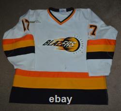 Marc Connors Oklahoma City Blazers Game Worn Used Throwback Jersey CHL
