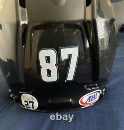 Martin Kaut Game Used Hockey Helmet San Jose Barracuda Mush Sticker