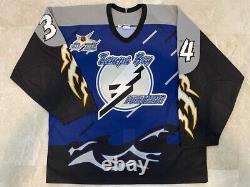 Mikael Andersson Game Used Tampa Bay Lightning Storm Alternate 1998-99