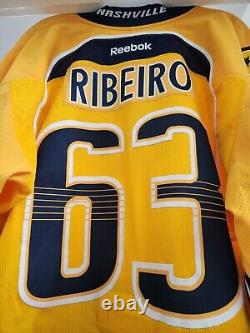 Mike Ribeiro Nashville Predators Game Worn 2014-2015 Authentic Reebok Jersey