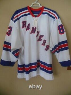 NEW YORK RANGERS GAME USED hockey jersey #83 WITH COA AND LOA