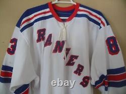 NEW YORK RANGERS GAME USED hockey jersey #83 WITH COA AND LOA