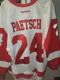 Nathan Paetsch Preseason Game Worn Detroit Red Wings Jersey
