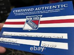 New York Rangers ADAM FOX Autographed HFC pre game Used Worn MiC Jersey