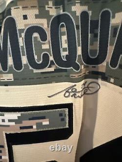 New York Rangers Military Appreciation Night Game Used Signed Adam McQuaid Sz 56
