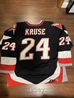Paul Kruse Buffalo Sabres Goathead Game Worn Used Hockey Jersey 99-00 NHL patch