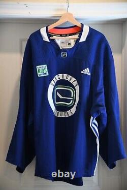 Practice Worn Vancouver Canucks Markstrom Adidas MIC Goalie Jersey