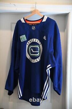 Practice Worn Vancouver Canucks Markstrom Adidas MIC Goalie Jersey