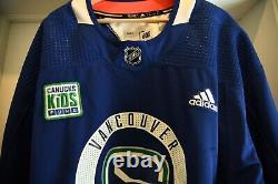 Practice Worn Vancouver Canucks Markstrom Adidas MIC Goalie Jersey