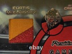 Quad Emblem Game Used Calgary Flames Kiprusoff Vernon Talbot McElhinney #/3