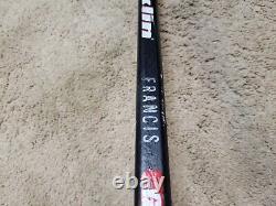 RON FRANCIS 99'00 Signed Carolina Hurricanes NHL Game Used Hockey Stick COA 2
