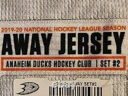 Rickard Rakell 2019-20 Game USED Anaheim Ducks LOA Away JerseySet#2