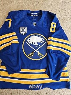 Ryan Miller Night Jacob Bryson Buffalo Sabres Game Used Worn Jersey COA Patch