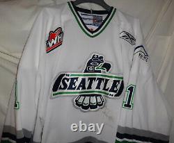 Seattle Thunderbirds CALVIN PICKARD Game Used Worn WHL Hockey Jersey 2008-2009