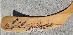 TEEMU SELANNE Game Used Autographed Hockey Stick 1996 TITAN 4000 Anaheim Ducks