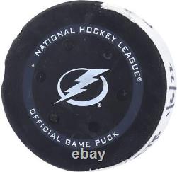 Tampa Bay Lightning Game-Used Puck vs. Calgary Flames on January 6, 2022