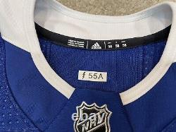 Tampa Bay Lightning Game Worn Used MIC Adidas Authentic 18/19 Jersey 58