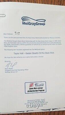Taylor Hall Game Used Easton Stealth Hockey Stick Meigrey Coa New Jersey Devils