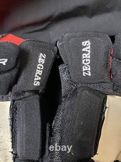 Trevor ZEGRAS Game Used Worn ANAHEIM Ducks Hockey Gloves
