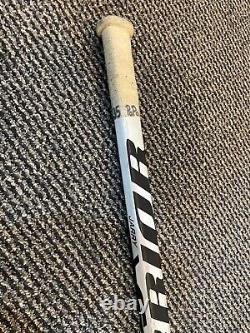 Tristan Jarry Pittsburgh Penguins Game Used Signed Goalie Hockey Stick Cracked